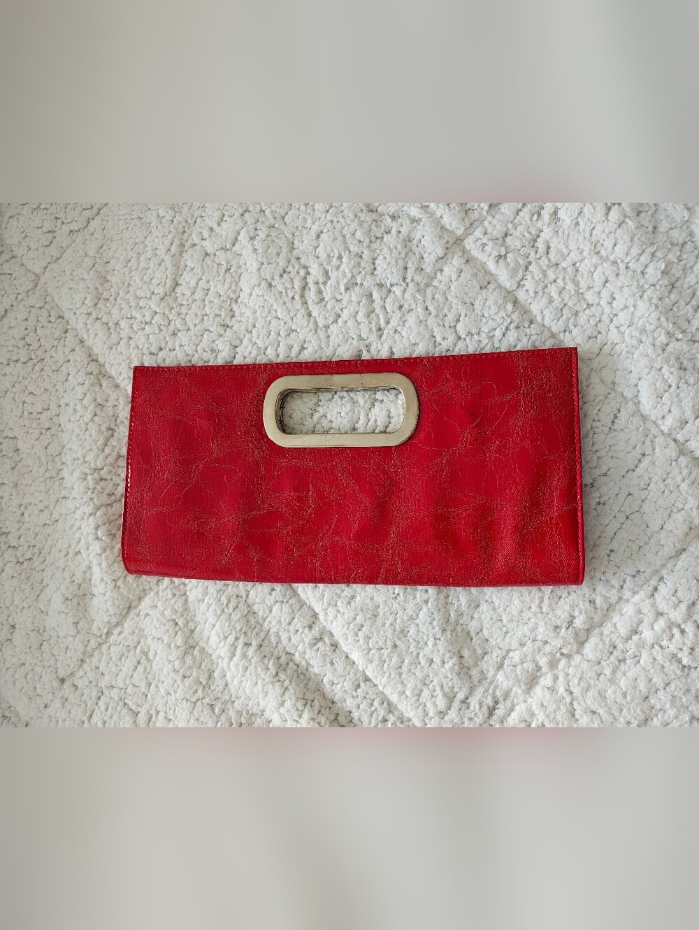 Giannini Red Women's Wide Fashion Belt with Gold Accent